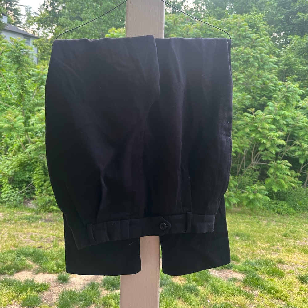 black workwear trousers